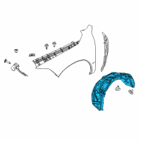 OEM Dodge Ram 2500 Shield-WHEELHOUSE Diagram - 68053737AG