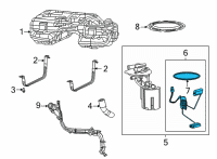 OEM Dodge Dart O Ring-Fuel Pump And Level Unit Diagram - 68079799AA