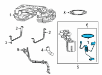 OEM Chrysler Pacifica O Ring-Fuel Pump And Level Unit Diagram - 68079799AA