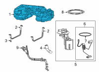 OEM 2021 Chrysler Pacifica Fuel Diagram - 68524825AA