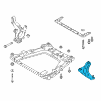 OEM Nissan Leaf Link COMPL-Transverse, RH Diagram - 54500-5SN1A