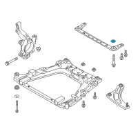 OEM 2014 Nissan Leaf Stopper-Rubber, Front Suspension Mouting Diagram - 54464-3NF0A