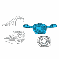 OEM 2020 BMW i8 Steering Column Switch Diagram - 61-31-6-833-424