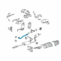 OEM Toyota Highlander Front Pipe Diagram - 17410-20510