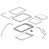 OEM Acura Motor Assembly, Sunroof Diagram - 70450-TJB-A01