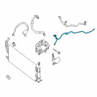 OEM 2013 Nissan Leaf Pipe Front Cooler High Diagram - 92440-3NK0A