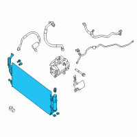 OEM 2019 Nissan Leaf Condenser & Liquid Tank Assy Diagram - 92100-5SA2A