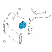 OEM 2013 Nissan Leaf Compressor-Air Conditioner Diagram - 92600-3NG0A