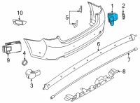 OEM 2021 BMW M340i ULTRASONIC SENSOR, MINERAL G Diagram - 66-20-9-827-060