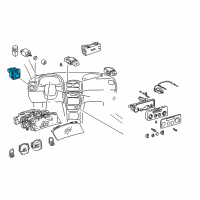 OEM 2002 Toyota Corolla Mirror Switch Diagram - 84870-02020