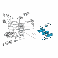 OEM 2001 Toyota Corolla Heater Control Diagram - 55910-02060-E0