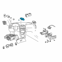 OEM 2002 Toyota Corolla Hazard Switch Diagram - 84332-02050-B0