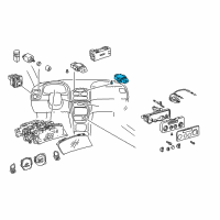 OEM 2000 Toyota Corolla Defroster Switch Diagram - 84790-02040-E0