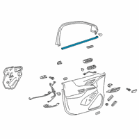 OEM 2018 Chevrolet Equinox Belt Weatherstrip Diagram - 84796474