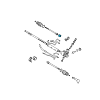 OEM 1998 Kia Sephia Rack Bush Diagram - 0K2A232114