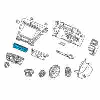 OEM 2018 Acura MDX Switch Assembly, Hvac Diagram - 39544-TZ5-A14