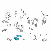 OEM 2011 Acura MDX Pad Complete R, Front Cushion Diagram - 81137-STX-L42