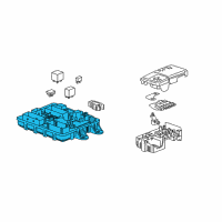 OEM 2015 Chevrolet Corvette Fuse & Relay Box Diagram - 23180898