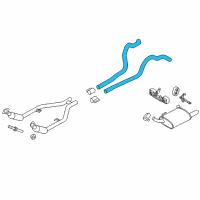 OEM 2014 Ford Mustang Exhaust Pipe Diagram - BR3Z-5A212-F