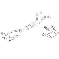 OEM Ford Police Interceptor Sedan Converter Nut Diagram - -W714265-S441