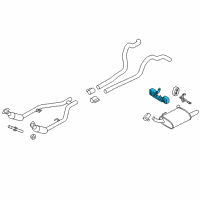 OEM 2013 Ford Mustang Front Bracket Diagram - BR3Z-5A246-B