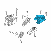 OEM 2017 Jeep Renegade DAMPER-Engine Mount Diagram - 68363756AA