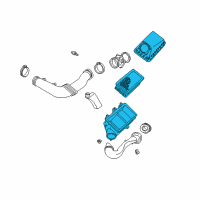 OEM Lincoln LS Air Cleaner Assembly Diagram - 1W4Z-9600-AA