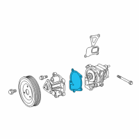 OEM 2018 Jeep Compass Gasket-Water Pump Diagram - 68046028AA