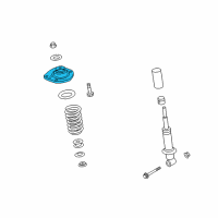 OEM 2009 Pontiac G8 Shock Mount Diagram - 92171076