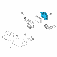 OEM 2019 Infiniti Q60 Air Cleaner Cover Diagram - 16526-5CA0A