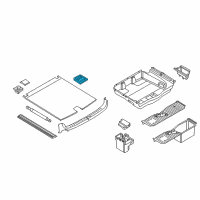 OEM 2011 BMW 535i GT Handle, Floor Carpet-Luggage Comp Diagram - 51-47-7-267-484