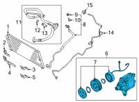 OEM 2022 Toyota GR86 Compressor Assembly Diagram - SU003-08914