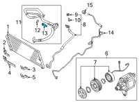 OEM Toyota Suction Hose Valve Diagram - SU003-07345