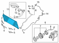 OEM Toyota GR86 Condenser Assembly Diagram - SU003-09287