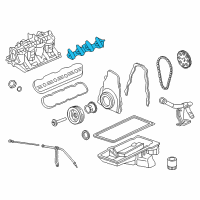 OEM GMC Sierra 2500 Intake Manifold Gasket Set Diagram - 89060413