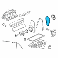 OEM Chevrolet Corvette Timing Chain Diagram - 12646387