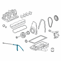 OEM GMC Yukon Oil Tube Diagram - 12609269