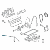 OEM 2016 Chevrolet Express 2500 Dipstick Diagram - 12580069