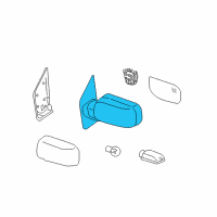 OEM 2006 Nissan Titan Mirror Assembly-Outside L Diagram - 96302-ZC60A