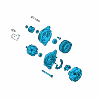 OEM 2016 Hyundai Elantra Alternator Assembly Diagram - 37300-2E820