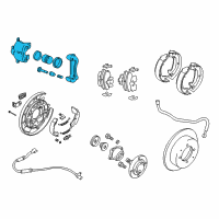 OEM 2007 Kia Optima Rear Wheel Brake Assembly Diagram - 582303K000