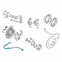 OEM 2010 Kia Optima Sensor Assembly-Abs Rear Wheel Diagram - 599302G100