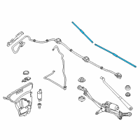 OEM 2021 BMW 530e xDrive Wiper Blades Diagram - 61-61-2-447-932