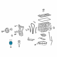 OEM Toyota Highlander Cap Assembly Diagram - 15620-36020