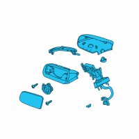 OEM 2019 Lincoln MKT Mirror Assembly Diagram - AE9Z-17682-DBPTM