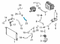 OEM Toyota Mirai Water Hose Diagram - G9391-62010