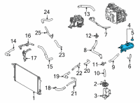 OEM 2016 Toyota Mirai Reservoir Tank Diagram - G91H0-62011