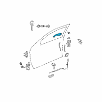 OEM 2010 Dodge Journey Handle-Exterior Door Diagram - 4589186AD