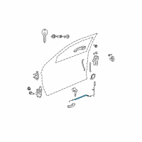 OEM Chrysler Sebring Cable-Inside Handle To Latch Diagram - 68020575AA