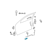 OEM 2010 Dodge Avenger Handle-Inside Release Diagram - 1FV231D1AC
